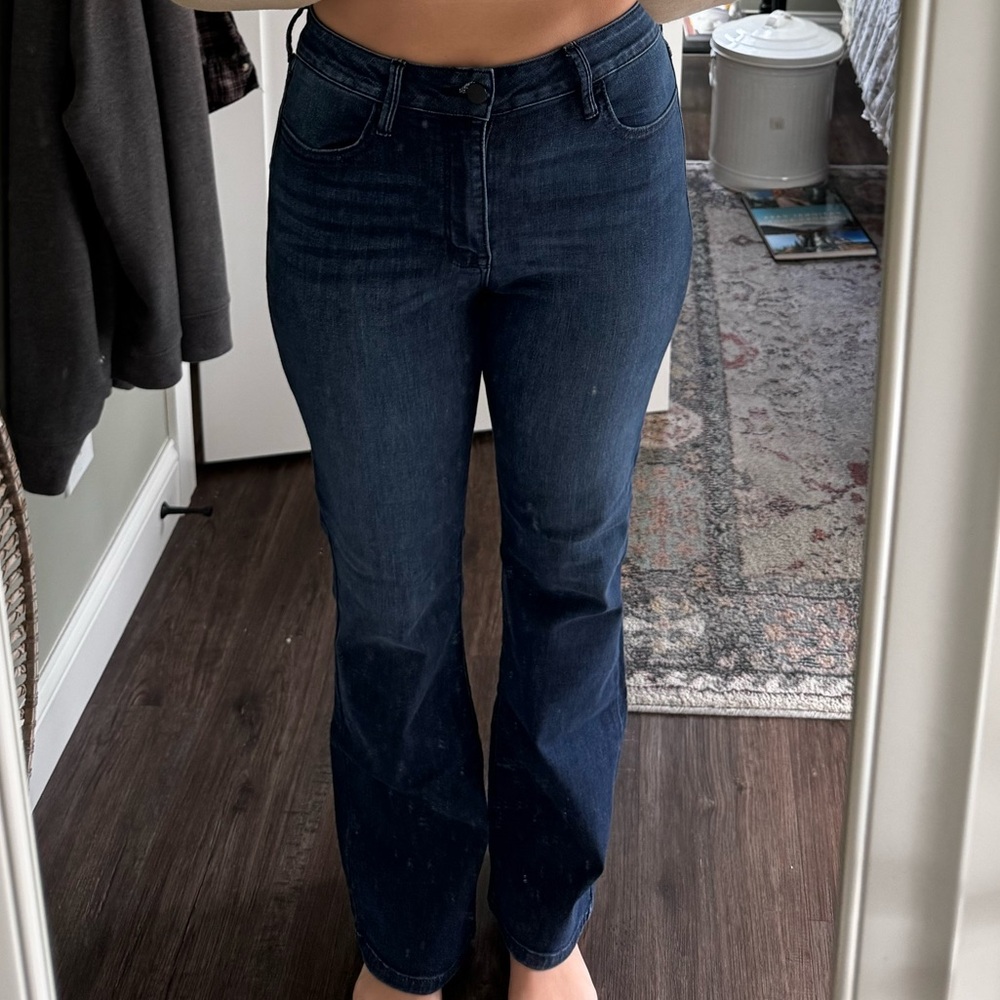 Indigo Dark Blue Flare Jeans